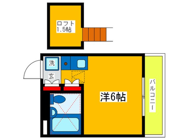 コオポスアペアⅠの物件間取画像